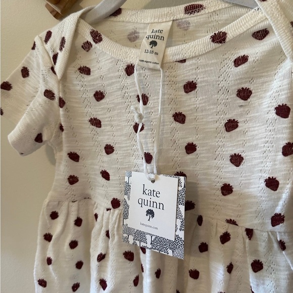 Kate Quinn Pointelle Strawberry Dress NWT - Picture 2 of 2